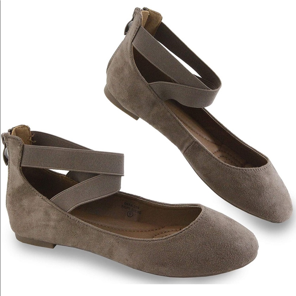 Daily Shoes Ballet Flats In Taupe Surde Size 6M
